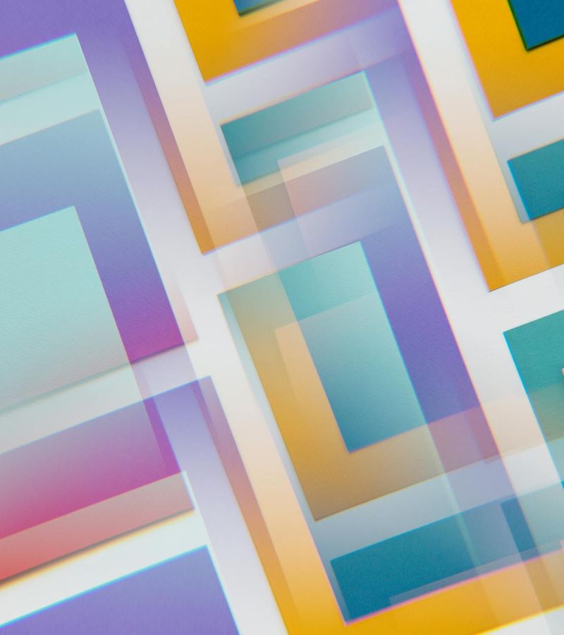 Abstract glowing geometric shapes representing focus and clarity